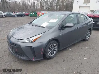 2019 Toyota Prius L Eco with VIN JTDKARFU7K3077941, listed as a IAAI auction lot 41865759 with 254,612 mi miles. Bid and sale history available at carsss.com. Image 2.