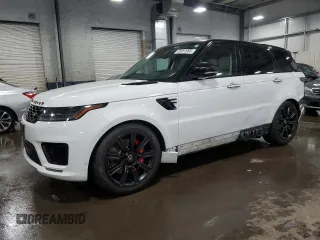2020 Land Rover Range Rover Sport HST with VIN SALWS2RU1LA722851, listed as a Copart auction lot 59051965 with 80,282 mi miles and Salvage title. Bid and sale history available at DreamBid. Image 1.