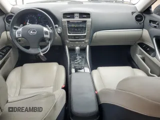 2012 Lexus IS 250 with VIN JTHBF5C2XC5166405, listed as a Copart auction lot 58847595 with 179,947 mi miles and Salvage title. Bid and sale history available at DreamBid. Image 8.