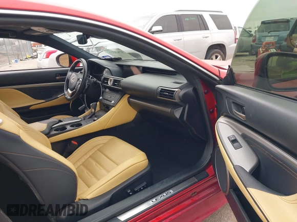 2018 Lexus RC with VIN JTHHZ5BC2J5018533, listed as a IAAI auction lot 41639355 with 68,657 mi miles. Bid and sale history available at carsss.com. Image 5.