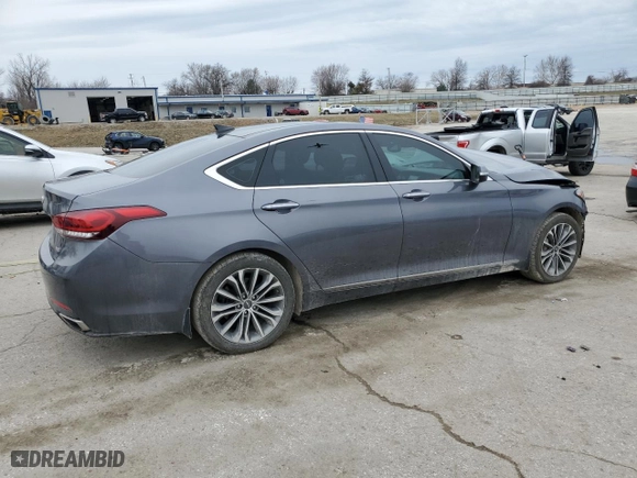 2015 Hyundai Genesis 3.8L with VIN KMHGN4JEXFU071107, listed as a Copart auction lot 47771185 with 82,060 mi miles and Salvage Title. Bid and sale history available at carsss.com. Image 3.