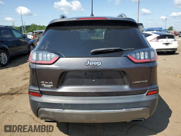 2019 Jeep Cherokee Limited с VIN 1C4PJMDN8KD212200, выставлен на аукционе Copart как лот 59938735 с пробегом 94 699 миль миль и Чистый • Clean title. История ставок и продаж доступна на DreamBid. Изображение 6.