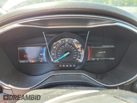 2017 Ford Fusion SE with VIN 3FA6P0HD3HR406255, listed as a Copart auction lot 63017785 with 94,992 mi miles and Clean title. Bid and sale history available at DreamBid. Image 9.
