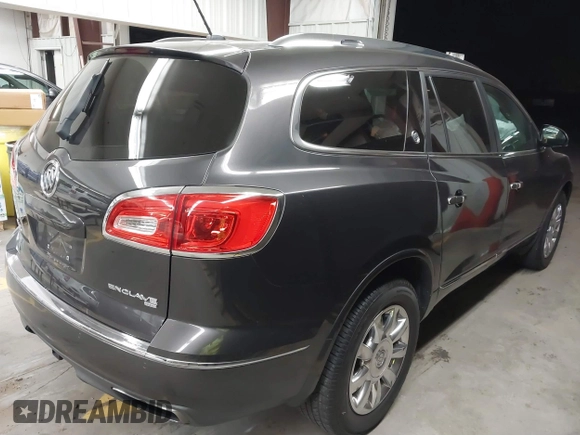 2015 Buick Enclave Leather with VIN 5GAKVBKD0FJ317593, listed as a IAAI auction lot 41510185 with 124,647 mi miles and . Bid and sale history available at carsss.com. Image 4.