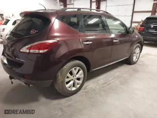 2013 Nissan Murano SL with VIN JN8AZ1MW0DW315659, listed as a IAAI auction lot 41156756 with 222,989 mi miles. Bid and sale history available at carsss.com. Image 4.