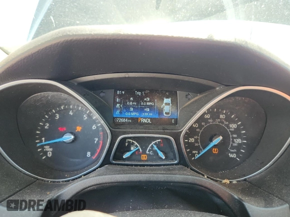 2016 Ford Focus SE with VIN 1FADP3F28GL321967, listed as a Copart auction lot 59556735 with 72,684 mi miles and Salvage title. Bid and sale history available at DreamBid. Image 9.
