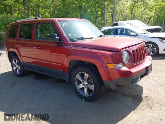 2017 Jeep Patriot High Altitude with VIN 1C4NJRFB2HD179288, listed as a IAAI auction lot 42185295 with 185,854 mi miles. Bid and sale history available at carsss.com. Image 1.