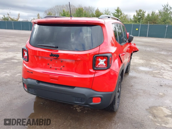 2018 Jeep Renegade Sport with VIN ZACCJBAB9JPH44312, listed as a IAAI auction lot 42076661 with 75,146 mi miles and . Bid and sale history available at DreamBid. Image 4.