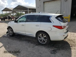 2013 Infiniti JX35 with VIN 5N1AL0MM6DC352606, listed as a Copart auction lot 50633205 with 123,798 mi miles and Salvage Title. Bid and sale history available at DreamBid. Image 2.