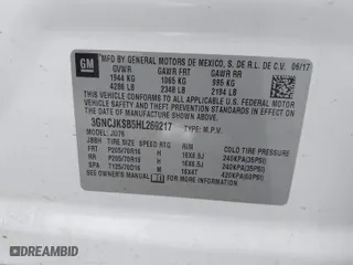 2017 Chevrolet Trax LS with VIN 3GNCJKSB5HL269217, listed as a IAAI auction lot 41957355 with 71,899 mi miles. Bid and sale history available at carsss.com. Image 9.