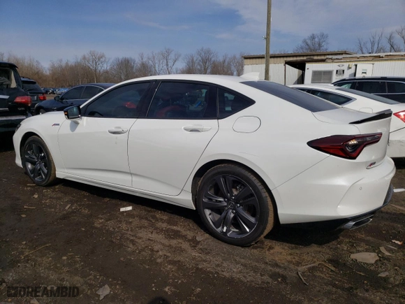 2023 Acura TLX w/A-Spec Package with VIN 19UUB6F55PA005007, listed as a Copart auction lot 49615805 with 31,620 mi miles and Salvage Title. Bid and sale history available at carsss.com. Image 2.