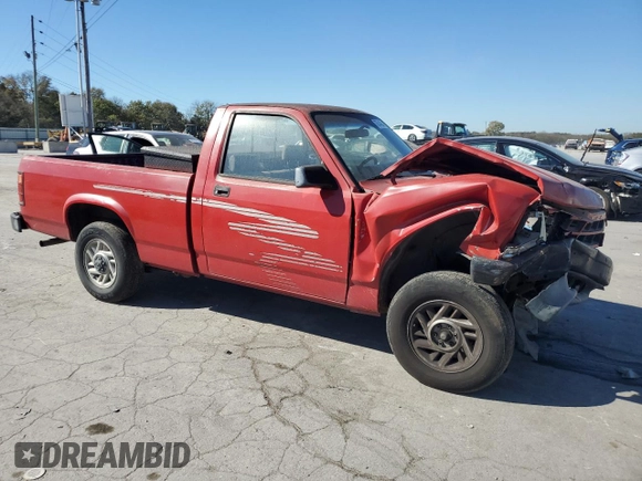 1993 Dodge Dakota S z VIN 1B7FL26X2PS175592, wystawiony jako Copart lot #76744054 z przebiegiem 94 863 mil mil oraz Szkoda całkowita • Salvage title. Historia ofert i sprzedaży dostępna na DreamBid. Obrazek 4.