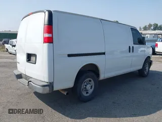 2024 Chevrolet Express Cargo with VIN 1GCWGAFP2R1279801, listed as a IAAI auction lot 42235836 with 11,611 mi miles and . Bid and sale history available at DreamBid. Image 4.