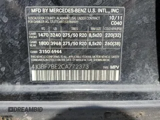 2012 Mercedes-Benz GL-Class GL 450 with VIN 4JGBF7BE2CA772373, listed as a Copart auction lot 64292954 with 157,333 mi miles and Clean Title. Bid and sale history available at carsss.com. Image 13.