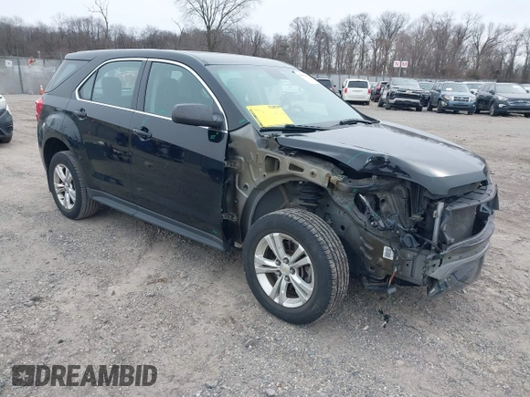 2017 Chevrolet Equinox LS with VIN 2GNALBEK6H1587846, listed as a IAAI auction lot 41612435 with 58,397 mi miles. Bid and sale history available at carsss.com. Image 1.