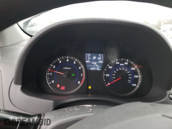 2015 Hyundai Accent GLS with VIN KMHCT4AEXFU817530, listed as a Copart auction lot 84663344 with 125,410 mi miles and Salvage Title. Bid and sale history available at carsss.com. Image 9.