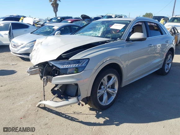 2020 Audi Q8 Prestige with VIN WA1CVAF1XLD010322, listed as a IAAI auction lot 41615915 with 37,299 mi miles. Bid and sale history available at carsss.com. Image 17.