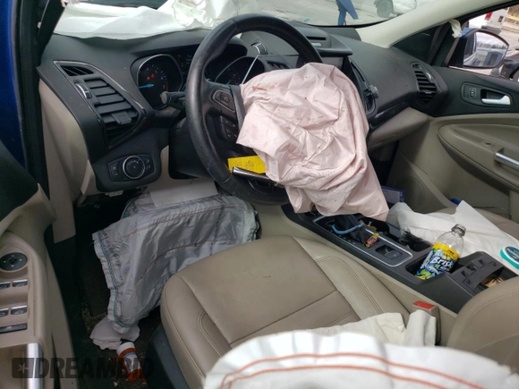 2017 Ford Escape Titanium with VIN 1FMCU0JD9HUD76425, listed as a Copart auction lot 50788845 with 118,072 mi miles and Salvage Title. Bid and sale history available at carsss.com. Image 8.