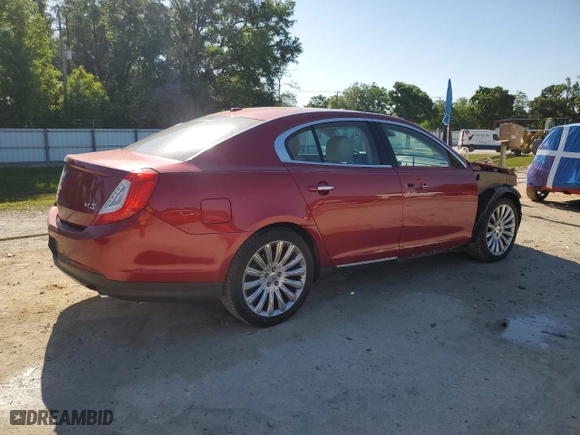 2013 Lincoln MKS with VIN 1LNHL9DKXDG606425, listed as a Copart auction lot 52359065 with 166,303 mi miles and Salvage Title. Bid and sale history available at carsss.com. Image 3.