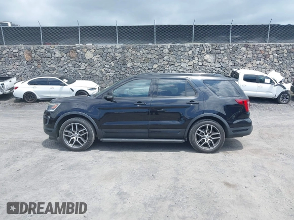 2019 Ford Explorer Sport with VIN 1FM5K8GT9KGA10143, listed as a IAAI auction lot 41935836 with 62,531 mi miles and . Bid and sale history available at DreamBid. Image 14.
