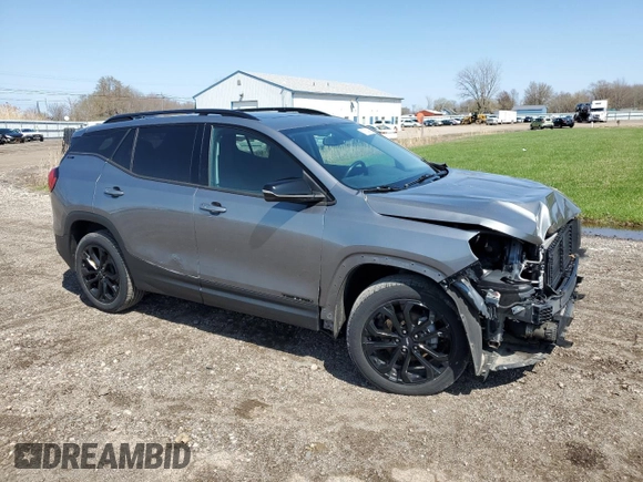 2019 GMC Terrain SLE with VIN 3GKALTEVXKL260398, listed as a Copart auction lot 51758495 with 72,949 mi miles and Salvage Title. Bid and sale history available at carsss.com. Image 4.