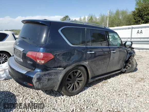 2015 Infiniti QX80 with VIN JN8AZ2NF6F9574713, listed as a Copart auction lot 52561015 with Not provided miles and Salvage title. Bid and sale history available at DreamBid. Image 3.