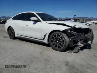 2022 BMW 4 Series 430i with VIN WBA63AV09NFM36850, listed as a Copart auction lot 49596085 with 51,405 mi miles and Salvage title. Bid and sale history available at DreamBid. Image 4.