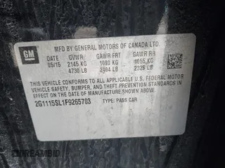2015 Chevrolet Impala LT z VIN 2G1115SL1F9265703, wystawiony jako IAAI lot #42052888 z przebiegiem 66 930 mil mil oraz . Historia ofert i sprzedaży dostępna na DreamBid. Obrazek 9.