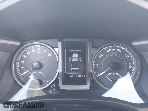 2018 Toyota Tacoma SR5 with VIN 3TMDZ5BN2JM037580, listed as a IAAI auction lot 42248418 with 35,661 mi miles and . Bid and sale history available at DreamBid. Image 7.