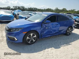 2020 Honda Civic LX with VIN 2HGFC2F69LH575112, listed as a Copart auction lot 55664005 with 33,495 mi miles and Non Repairable. Bid and sale history available at DreamBid. Image 1.