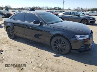 2013 Audi A4 Premium Plus with VIN WAUFFAFL4DN041625, listed as a Copart auction lot 48693955 with 153,429 mi miles and Salvage Title. Bid and sale history available at carsss.com. Image 4.
