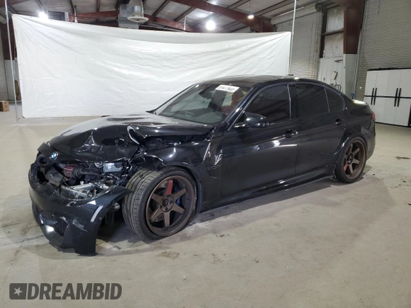 2016 BMW M3 with VIN WBS8M9C5XG5D30868, listed as a Copart auction lot 81417933 with 90,178 mi miles. Bid and sale history available at carsss.com. Image 1.
