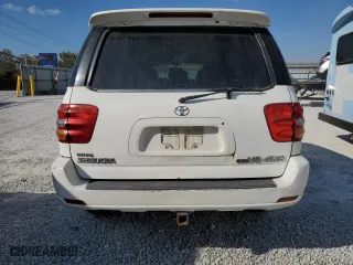 2001 Toyota Sequoia Limited with VIN 5TDBT48A71S021155, listed as a Copart auction lot 76255694 with 348,879 mi miles and Salvage Title. Bid and sale history available at carsss.com. Image 6.