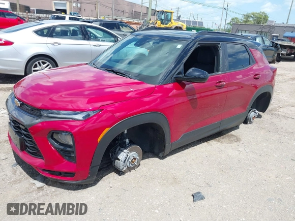 2021 Chevrolet TrailBlazer RS with VIN KL79MTSL1MB075253, listed as a IAAI auction lot 39594427 with 17,830 mi miles. Bid and sale history available at carsss.com. Image 17.