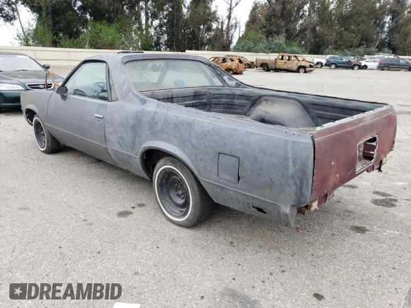 1981 Chevrolet El Camino z VIN 1GCCW80J5BR448204, wystawiony jako Copart lot #53005085 z przebiegiem 61 889 mil mil oraz Czysty tytuł • Clean title. Historia ofert i sprzedaży dostępna na DreamBid. Obrazek 2.