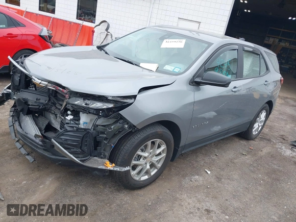 2023 Chevrolet Equinox LS with VIN 3GNAXHEG3PL160544, listed as a IAAI auction lot 42459256 with 9,349 mi miles and . Bid and sale history available at DreamBid. Image 17.