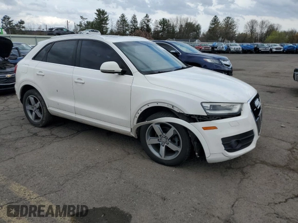 2015 Audi Q3 2.0T Premium Plus with VIN WA1EFCFS9FR009843, listed as a Copart auction lot 51218455 with 118,381 mi miles and Salvage Title. Bid and sale history available at carsss.com. Image 4.