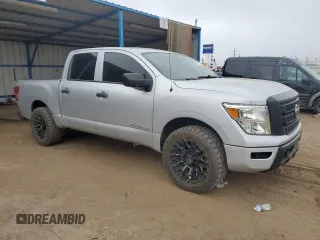 2020 Nissan Titan S with VIN 1N6AA1EC5LN510116, listed as a Copart auction lot 49170515 with 55,362 mi miles and Salvage title. Bid and sale history available at DreamBid. Image 4.