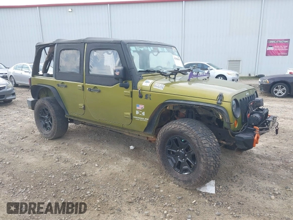 2007 Jeep Wrangler Unlimited X with VIN 1J4GA39177L164566, listed as a IAAI auction lot 42588655 with 50,915 mi miles and . Bid and sale history available at DreamBid. Image 1.