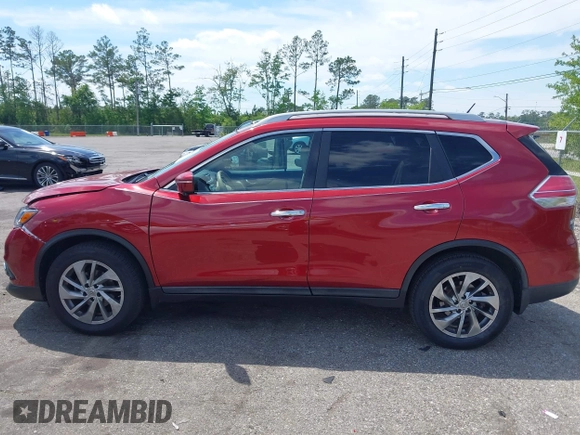 2015 Nissan Rogue S with VIN 5N1AT2MT5FC920589, listed as a IAAI auction lot 42050035 with 125,544 mi miles. Bid and sale history available at carsss.com. Image 14.