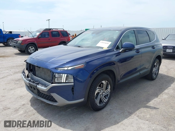 2021 Hyundai Santa Fe SE with VIN 5NMS14AJ2MH339403, listed as a IAAI auction lot 42024896 with 91,734 mi miles and . Bid and sale history available at DreamBid. Image 2.