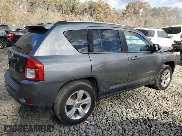 2013 Jeep Compass Sport with VIN 1C4NJCBB1DD283493, listed as a Copart auction lot 77812834 with 251,660 mi miles and Salvage Title. Bid and sale history available at carsss.com. Image 3.