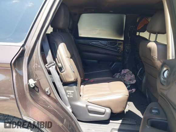 2019 Infiniti QX60 Luxe z VIN 5N1DL0MM0KC569160, wystawiony jako IAAI lot #42580368 z przebiegiem 32 923 mil mil oraz . Historia ofert i sprzedaży dostępna na DreamBid. Obrazek 8.