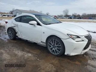 2017 Lexus RC 350 with VIN JTHSE5BC1H5007504, listed as a Copart auction lot 46390685 with 98,959 mi miles and Salvage title. Bid and sale history available at DreamBid. Image 4.