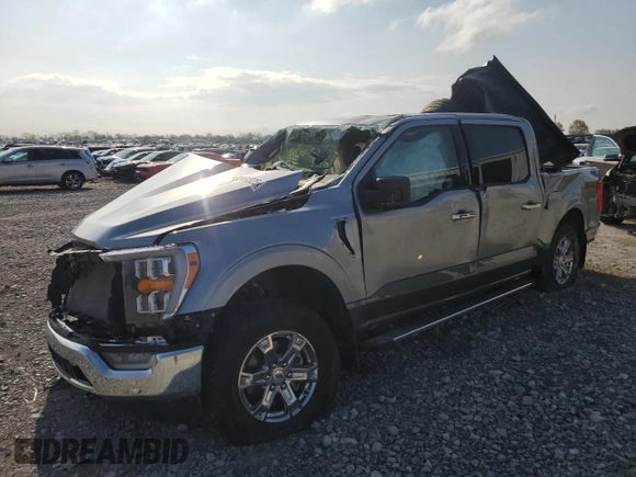 2022 Ford F-150 XL with VIN 1FTEW1EP5NKE03502, listed as a Copart auction lot 52401325 with 0 mi miles and Salvage Title. Bid and sale history available at carsss.com. Image 1.