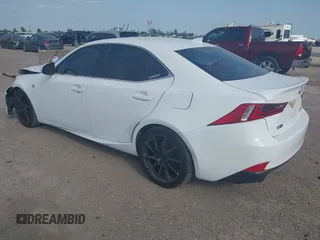 2015 Lexus IS 250 with VIN JTHBF1D23F5063645, listed as a IAAI auction lot 42032522 with 265,020 mi miles and . Bid and sale history available at carsss.com. Image 3.