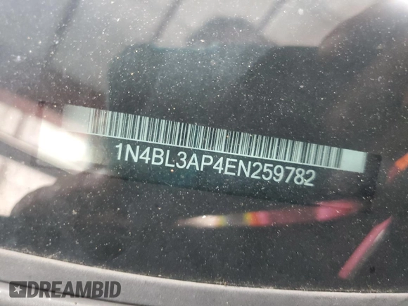 2014 Nissan Altima S with VIN 1N4BL3AP4EN259782, listed as a Copart auction lot 62100515 with 184,141 mi miles and Salvage title. Bid and sale history available at DreamBid. Image 12.