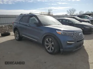 2020 Ford Explorer Platinum with VIN 1FM5K8HC0LGB52526, listed as a Copart auction lot 41888935 with 92,386 mi miles and Salvage Title. Bid and sale history available at carsss.com. Image 4.