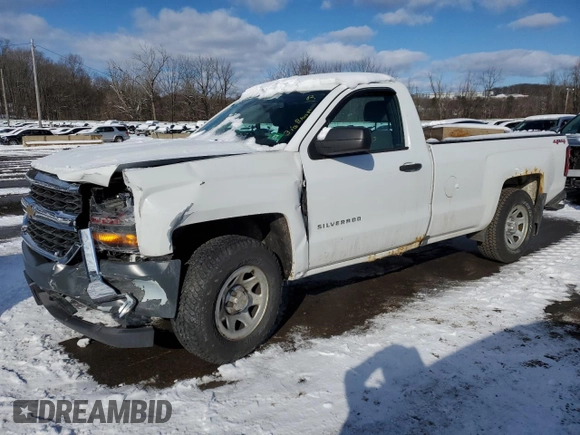 2016 Chevrolet Silverado 1500 Work Truck with VIN 1GCNKNEH2GZ123705, listed as a Copart auction lot 43900775 with Not Provided miles and Salvage Title. Bid and sale history available at DreamBid. Image 1.