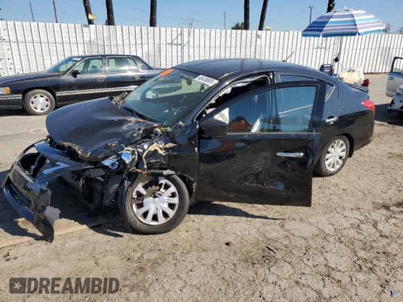 2015 Nissan Versa SV with VIN 3N1CN7AP4FL955661, listed as a Copart auction lot 46438605 with Not Provided miles and Salvage Title. Bid and sale history available at carsss.com. Image 1.